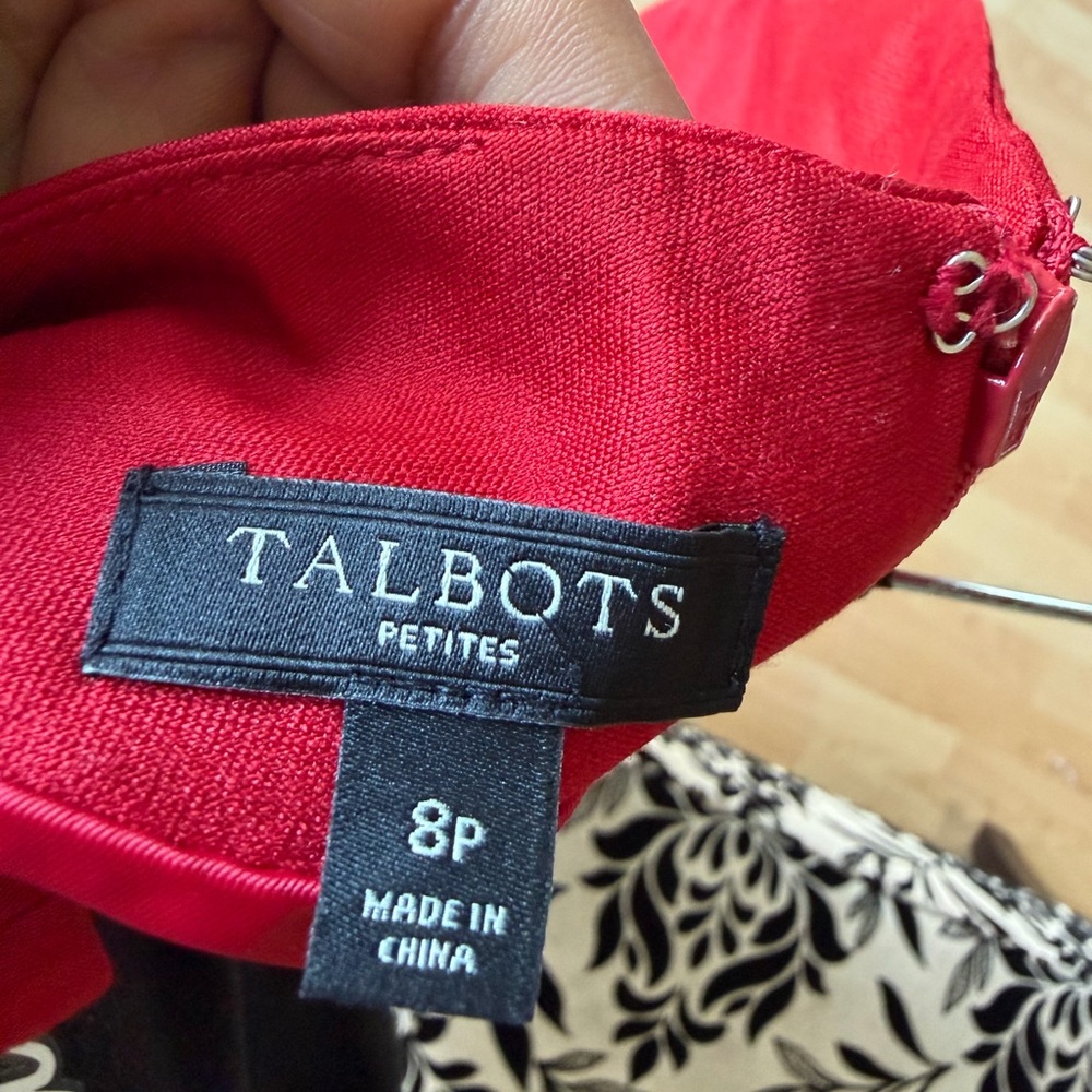 Talbots Vibrant Red Mini Dress - Picture 3 of 3